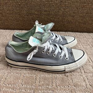 Converse Chuck Taylor All-Stars Double Tongue Women's 8 Gray Low Top Sneaker